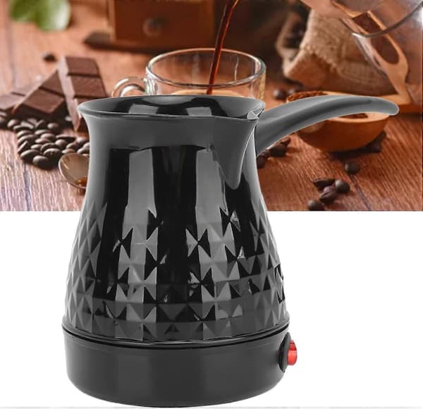 600 ml elektrisk kaffetrakter i rustfritt stål med avtakbart håndtak og jevn oppvarming 110V