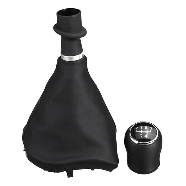5-speed Leather Gear Shift Knob Gaiter Boot Handle Cover for -Transporter T6 2015+