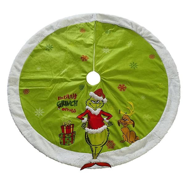 81 cm juletrefotmatte The Grinch julegulvmatte dekorasjoner