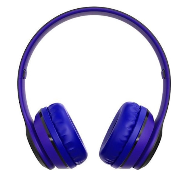 Trådlösa On-Ear hörlurar röd blå blue