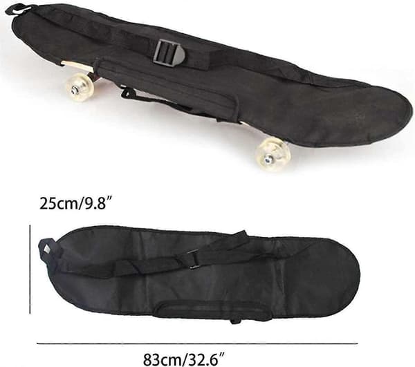 Skateboard Carrying Bag Waterproof Longboard Bag Oxford Longboard Backpack, 30 inch (80 cm)