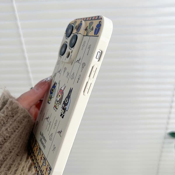 Flydende silikonecover med lige kanter til iPhone 14 Pro