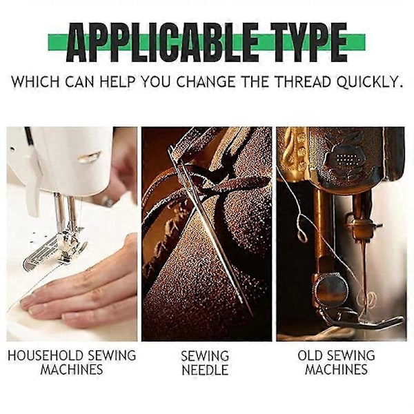 Upgrade Quick Sewing Machine Loop Simple Self-Threading Needle Threader Tool