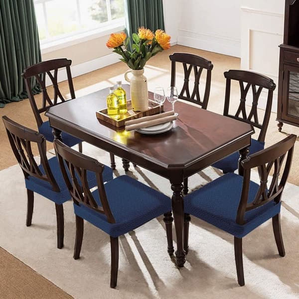 4 stk Jacquard stoltrekk avtagbare vaskbare stoltrekk