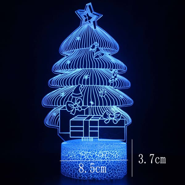 IC Christmas Tree Series 3D Table Lamp, LED Creative Gift Colorful MY-1214