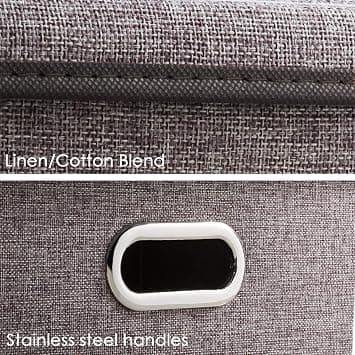 Stora hopfällbara förvaringskorgar (34 x 24 x 18 cm) med lock [1 förpackning