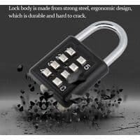 8-digit Combination Padlock Anti-theft Zinc Alloy Combination Lock