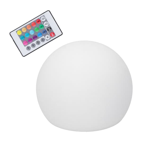 LED Ball Lamp RGBW Globe Night Light with 16 Colors Dimmable 4 Modes 24-Key Remote Control 12x12cm