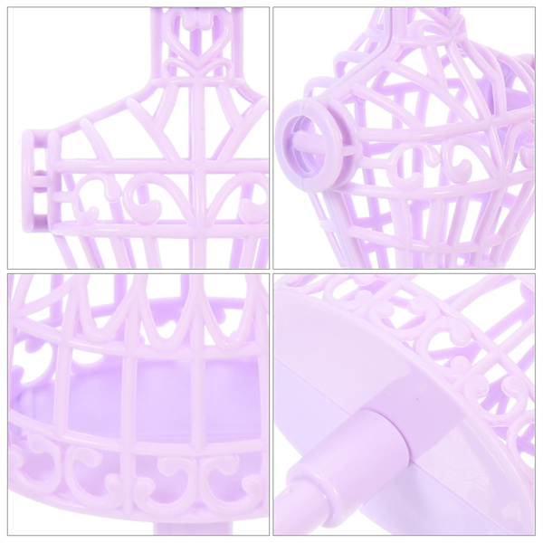 5 kpl Mini Nukkemekko Tukimanikini Malli Täysmekkojalusta Nukkevaatteiden Manikini Violetti 21X6.5X6.5 Violet 21X6.5X6.5CM