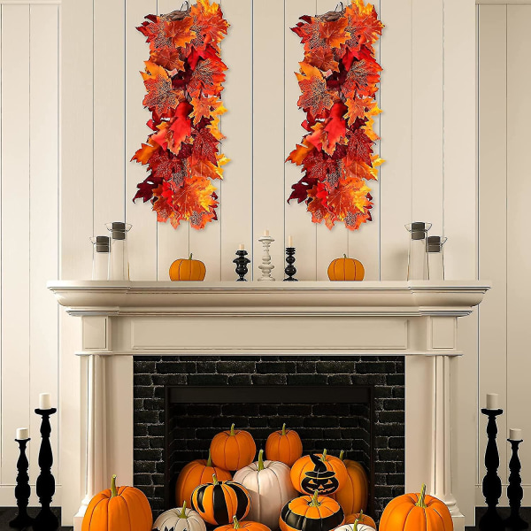 2pcs Hanging Plant Artificial Decor, Home Decor For Thanksgiving