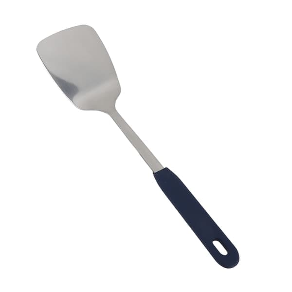 304 rustfritt stål hullsleiv/stekespade med silikonhåndtak (uten hull)
