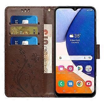 Til Samsung Galaxy S24 FE Etui PU Læder Pung Etui med Rem Style C Style C