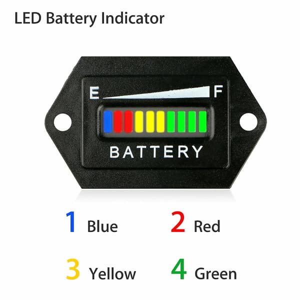 48V Volt Batteriindikator Måler til Club Car Golfvogn