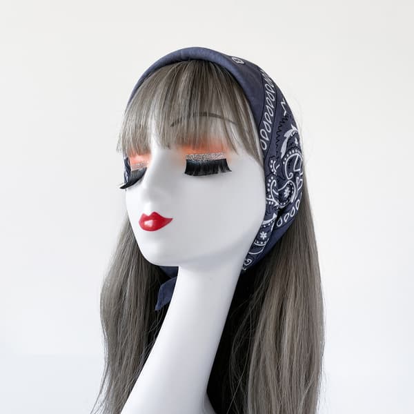 Stylish Square Scarf NavyBlue NavyBlue NavyBlue