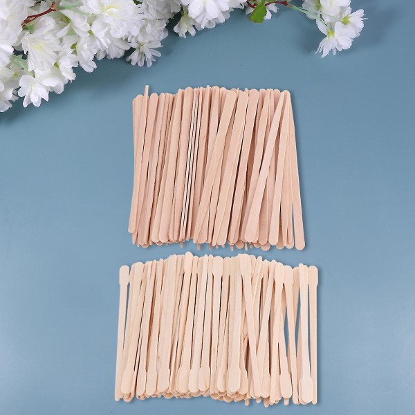 600 Pcs Facial Spatula Wooden Wax Sticks Waxing Spatulas Hair Removal Wax Sticks Wax Spatulas Wooden Body Hair Removal Sticks11.4x1cm