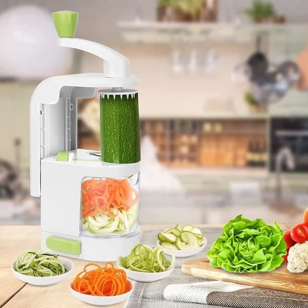 Grönsaksspiralizer - Säker - 4 blad - Spaghettiskärare - Lätt att rengöra - Manuell