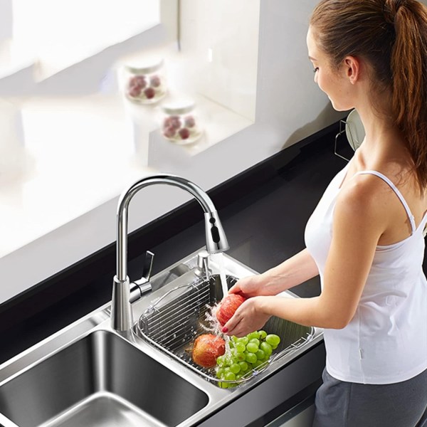 Trekk ned kransprøytehode, erstatning av kjøkkenkranhode, vinkel enkel kjøkkenvask krandeler