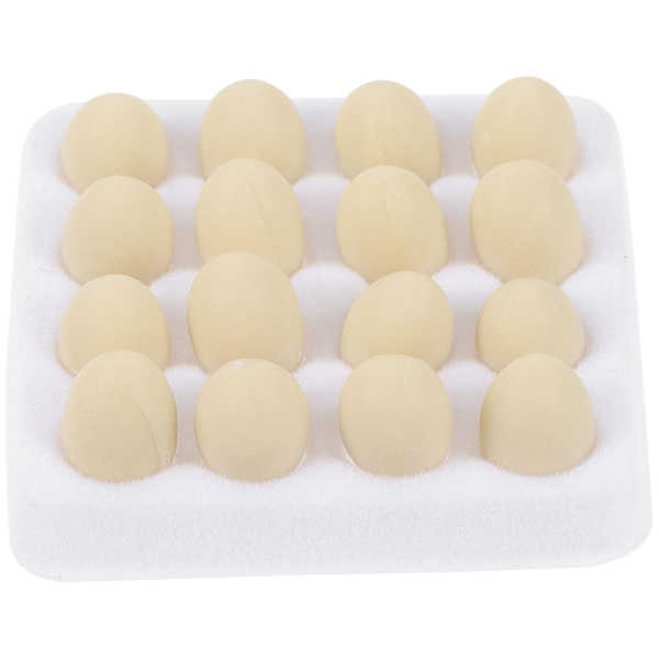 1 Sett Mini Simulerings Egg Miniatyr Kunstige Egg Små Kunstige Egg Med Mini Eggbrett Assortert Farge 14x4cm Assorted Color 1 4x4cm