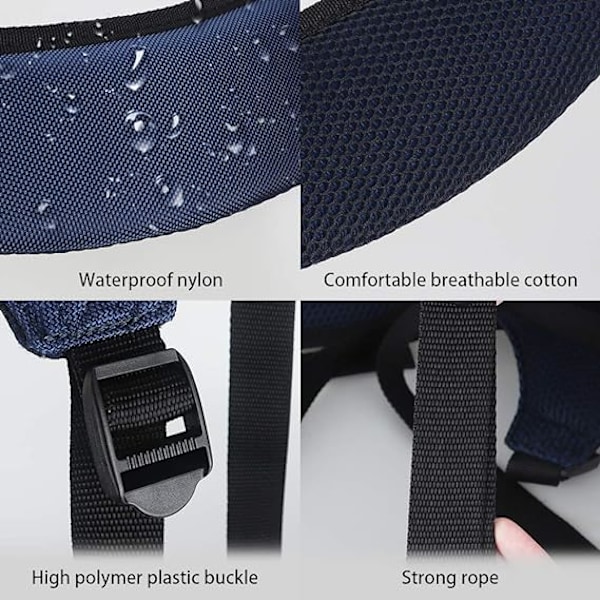 Ersättningsrem för golfbag - Bekväm dubbel axelrem, justerbar, vadderad, högkvalitativ nylon, vattentät