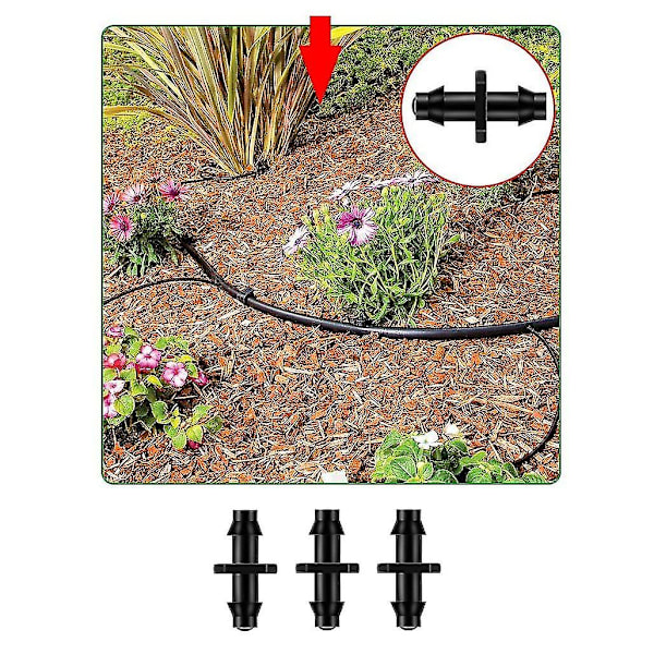 180' 1/4\" Slange Dryp Vandingssystem Justerbar Sprinkler Kit