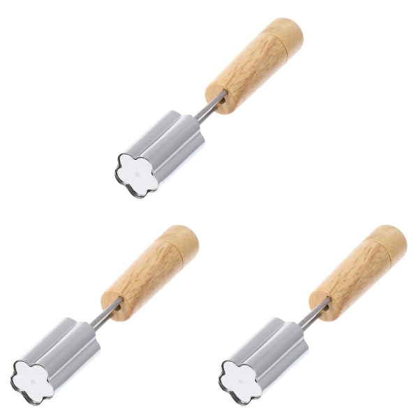 3 st. Rostfria Stålformar för Kakor, Keks, Präglade Formar, Grönsaks- och Fruktfräsar, Bakverktyg för DIY 3pcs