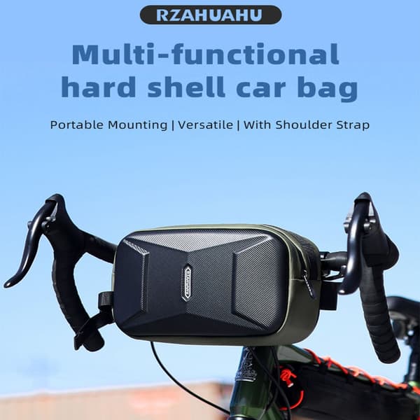Hard Multifunctional Bicycle Bag for Front - Shockproof & Water-Resistant Bicycle Handlebar Bag
