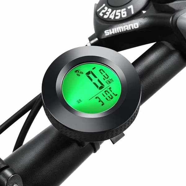 Multifunksjonell Trådløs Trefarget Bakgrunnsbelyst Sykkelcomputer, Vanntett Utendørs Sykkelkilometerteller Hastighetsmåler