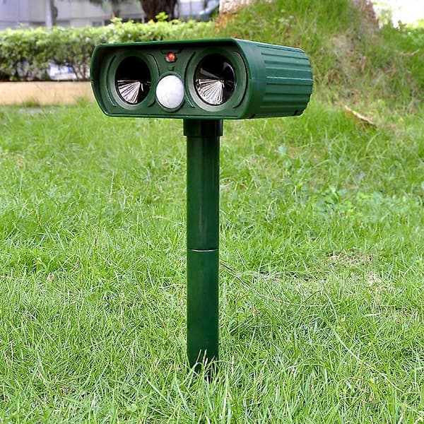 Ultrasonic Cat Repeller, Solar Powered Cat Repeller, Ultrasonic Rodent Repeller with Motion Sensor