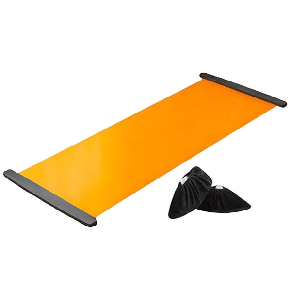 1 set Fitness Slide Board Indoor Workout Board Ishockey Träningsbräda Slide BoardOrange140x50cm Orange 140x50cm