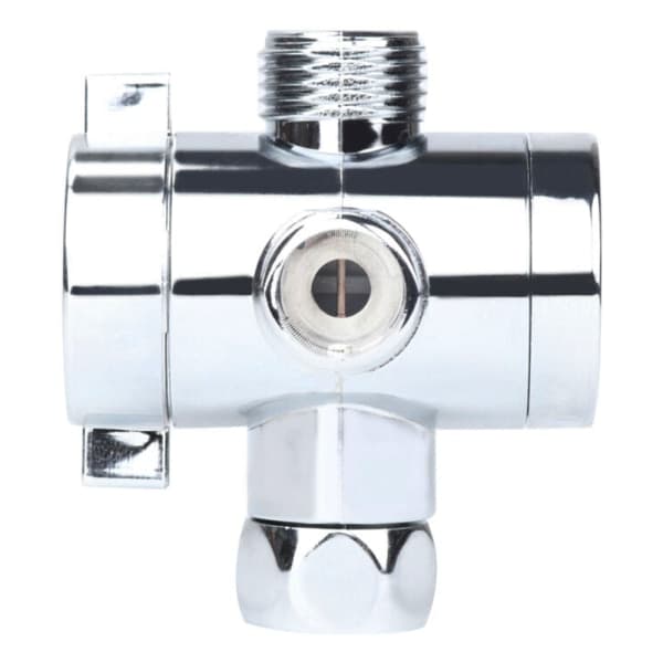 3-vejs T-adapter brusehovedarmmonteret omskifterventil 1/2''