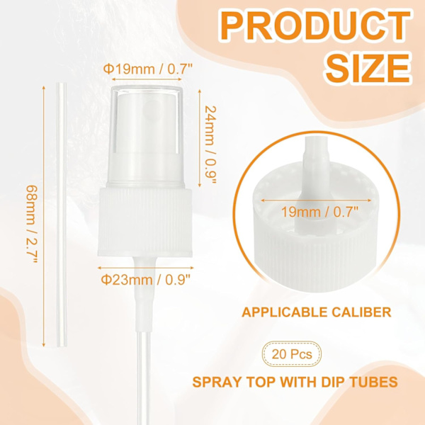 Fin dimspraytopp vit White