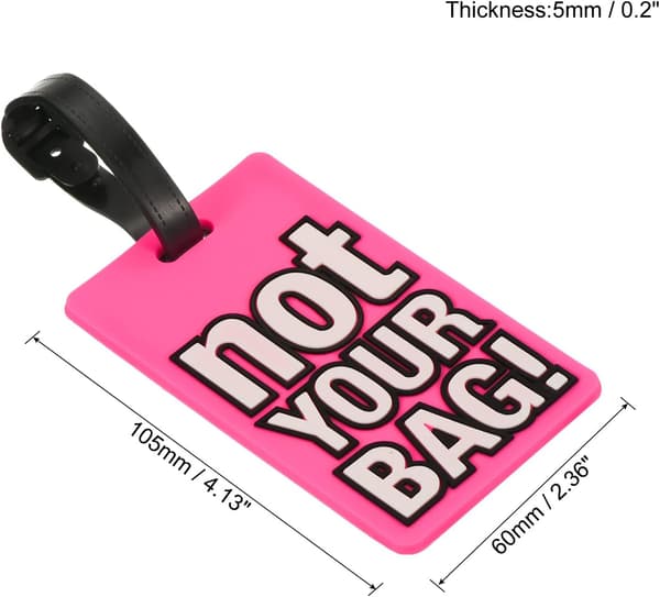 Bagasjemerke Rosa Pink