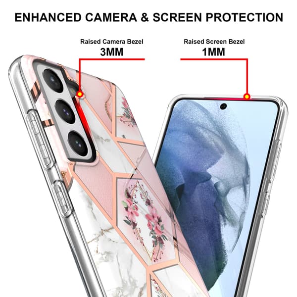 Marmor Blomma TPU-deksel for Samsung Galaxy S21 Ultra 5G multicolour multicolour