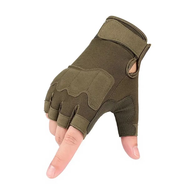 Käsineet miehille Full Finger Sormettomat hanskat työhön Puutarhanhoitoon Pyöräilyyn Patikointiin Kiipeilyyn (XL)