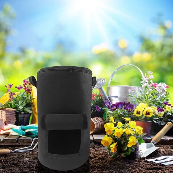 Non-woven compost bag 35x60 cm - 1 piece - Sealed design for fast fermentation - Easy access with Velcro