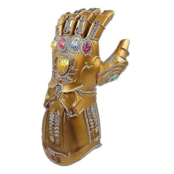 LED Lys Thanos Infinity Gauntlet til Elektronisk Klemme PVC Handsker med Batterier