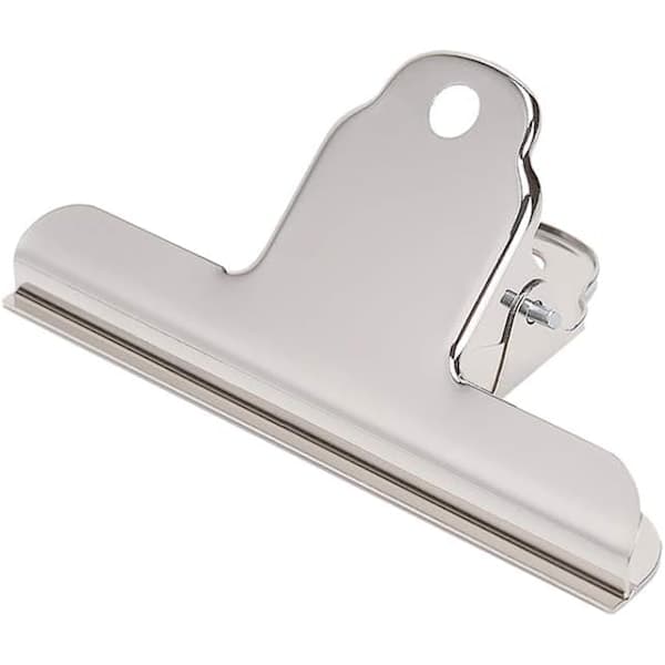 2-pak Bulldog-clips, 20 cm Sølv Metal mappe papirbindere