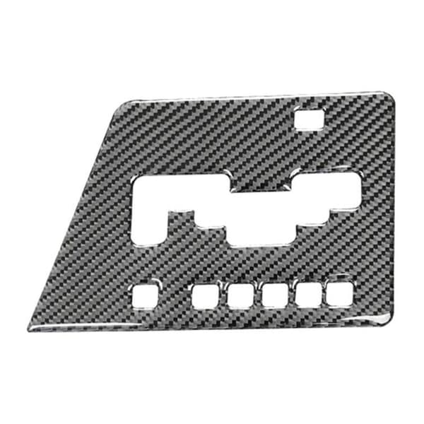 For Dodge Challenger 2008-2014 Car Accessories Carbon Fiber Console Gear Shift Box Decal Panel Sticker, Black
