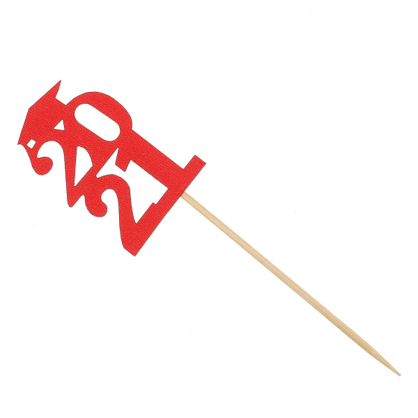 24 st Graduation Party Trencher Cake Toppers Papperskaktoppar Röd 5,2x3,2cm Red 5.2x3.2cm