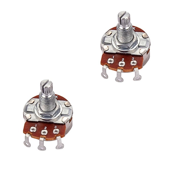 2 stk. Guitar Potentiometer Digital Potentiometer Lineær Potentiometer Bas Potentiometer Potentiometer 250k
