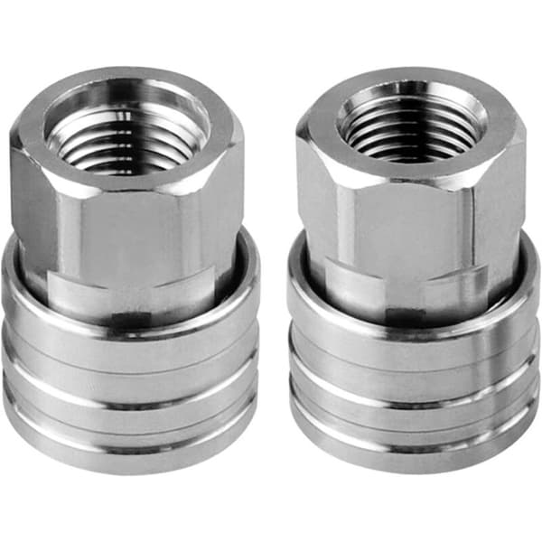 Quick Connect in Stainless Steel for Pressure Washer 6.35 mm. Accessory to Improve Performance. Efficient Cleaning Tool