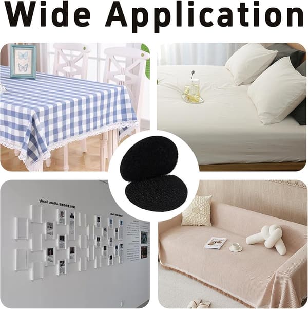 30 par - 50 mm - Borrelås - Nylon Tower Buckle - Runde borrelåspunkter - Dobbel