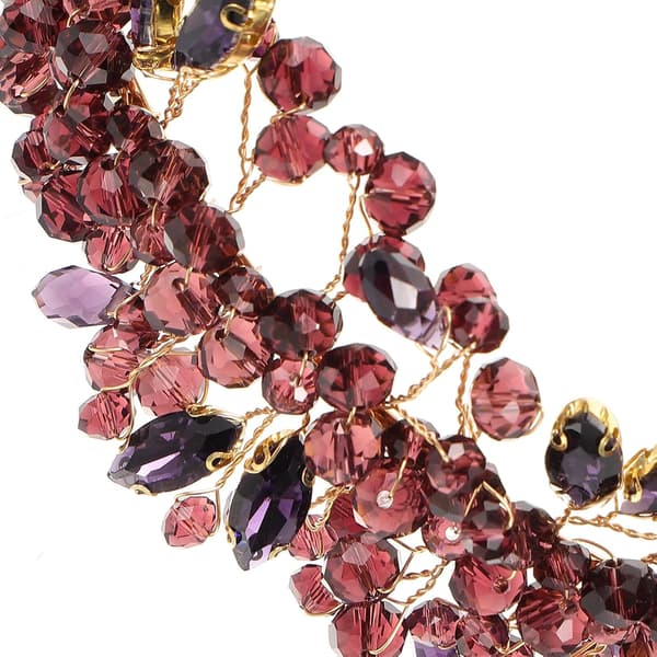Rhinestone Hårbånd Pandebånd til Kvinder Lilla