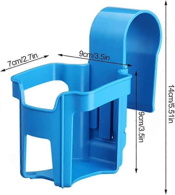 Poolside Cup Holder, Portable Bottle Holder Punch Free Hanging Rack for Kitchen Bathroom, Multi-functional Cup Shelves for Bedside Bike Stroller