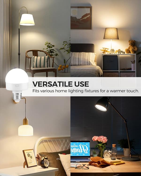 Rechargeable LED Lamp with Remote Control 3 Color Temperatures with Timer Remote Control Magnetic