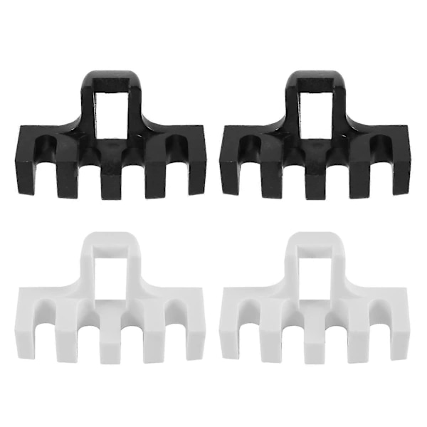 4 pcs Badminton Racket Stringing Machine Tools Rackets Pressure Reducer Load Spreader Adapter Attachment Black and White