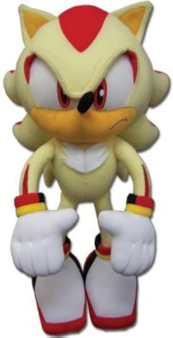 Animaatio Great Eastern GE-52631 Sonic The Hedgehog Super Shadow Pehmo, 12 \"