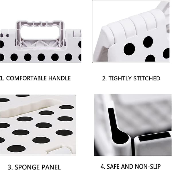 Foldable Stool - 23 cm High Foldable Stool For Children And Adults, Kitchen, Garden, Bathroom