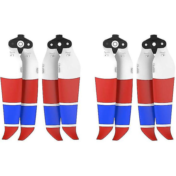 Air 2S Propeller Lavstøj Propeller Foldbar 7238F Propeller til DJI Mavic Air 2/Air 2S Drone Tilbehør (Rød Blå Hvid 4stk)