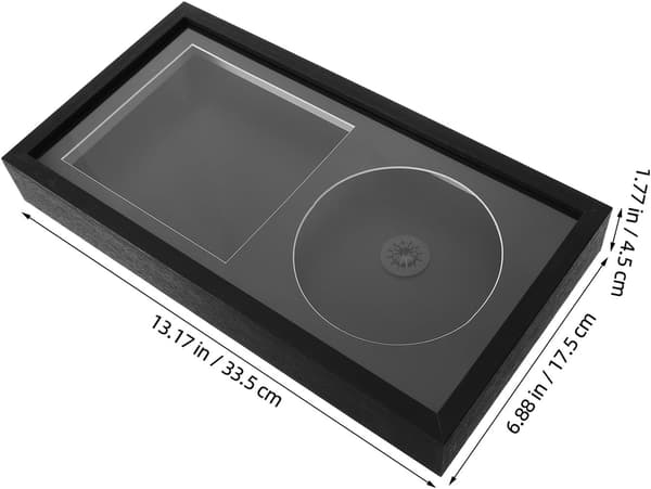 Tre-CD-rammestativ for effektiv organisering og plassering på bordplate
